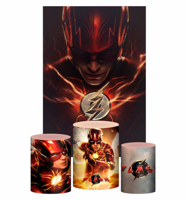 Kit Casado  The Flash Trio Capa Cilindro Retangular Tecido