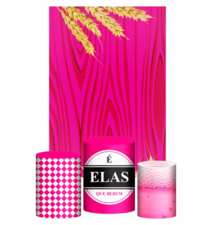Kit Casado Boteco Feminino Trio Capa Cilindro Retangular Tecido
