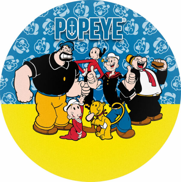 Painel Redondo 3D Popeye Tecido Sublimado