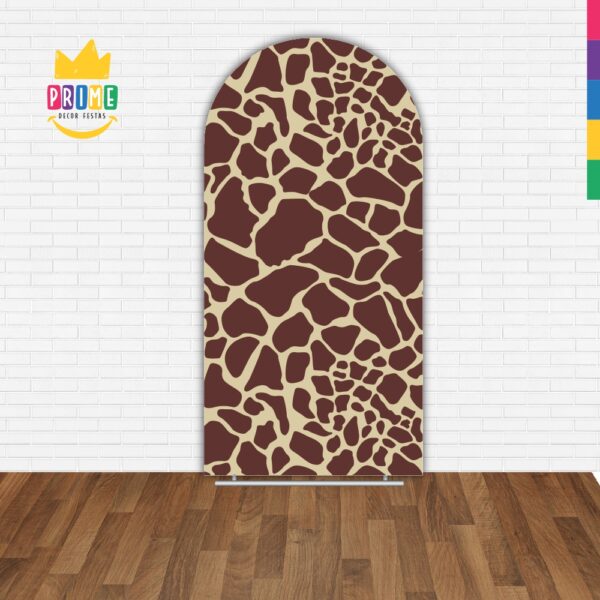 Painel De Festa Romano Decorativo Animal Print Girafa - Image 2