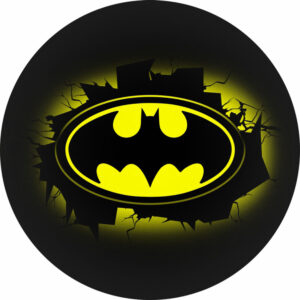 Painel Redondo 3D Batman Tecido Sublimado OUTLET