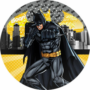 Painel Redondo 3D Batman Tecido Sublimado