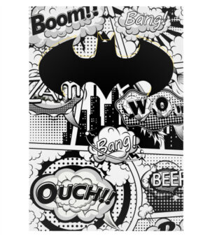 Painel de Festa Retangular 3D Batman Casadinho 1,50m x 2,20