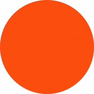 Painel Redondo 3D Laranja Fluorescente Cor Lisa Tecido Sublimado 1,50m x 1,50m