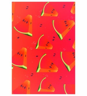Painel de Festa Retangular 3D Frutas Casadinho 1,50m x 2,20