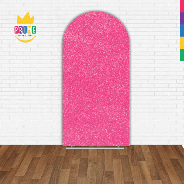 Painel De Festa Romano Decorativo Glitter Rosa Pink - Image 2