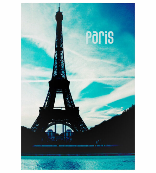 Painel de Festa Retangular 3D Paris Casadinho 1,50m x 2,20