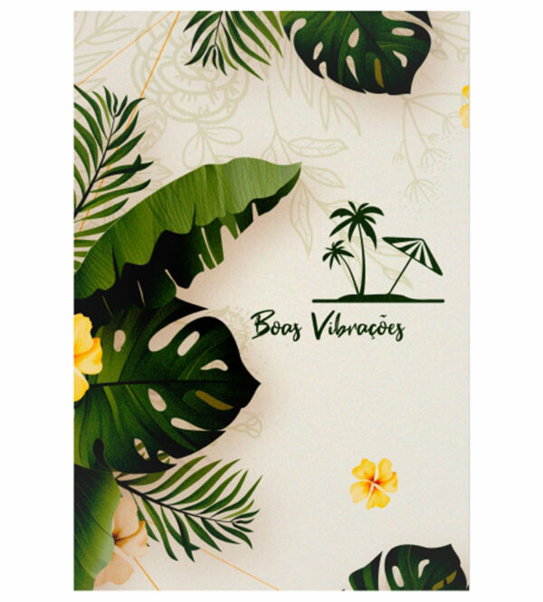 Painel de Festa Retangular 3D Tropical Casadinho 1,50m x 2,20