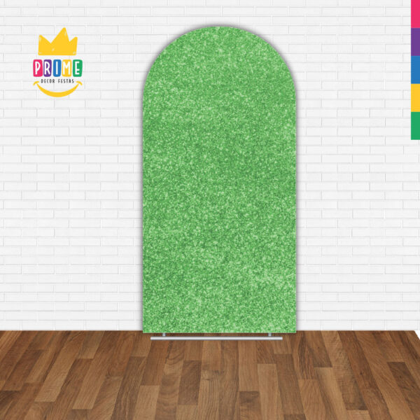 Painel De Festa Romano Decorativo Glitter Verde - Image 2