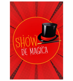 Painel de Festa Retangular 3D Magica Casadinho 1,50m x 2,20