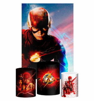 Kit Casado The Flash Trio Capa Cilindro Retangular Tecido