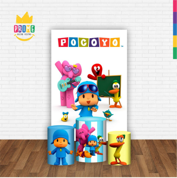 Kit Casado Pocoyo Trio Capa Cilindro Retangular Tecido - Image 2