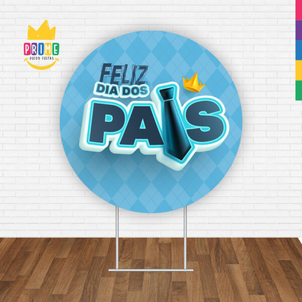 Painel Redondo 3D Dia dos Pais Tecido Sublimado - Image 2