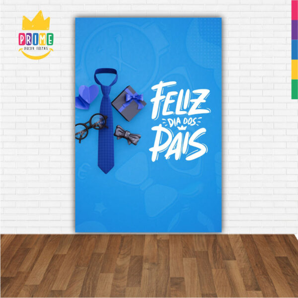 Painel de Festa Retangular 3D Dia dos Pais Casadinho 1,50m x 2,20 - Image 2