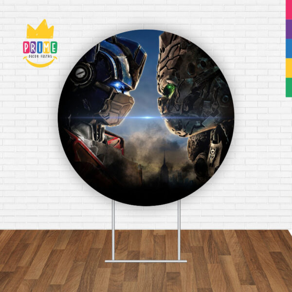 Painel Redondo 3D Transformers Tecido Sublimado - Image 2