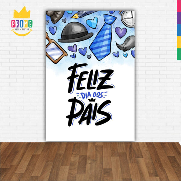 Painel de Festa Retangular 3D Dia dos Pais Casadinho 1,50m x 2,20 - Image 2
