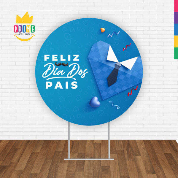 Painel Redondo 3D Dia dos Pais Tecido Sublimado - Image 2