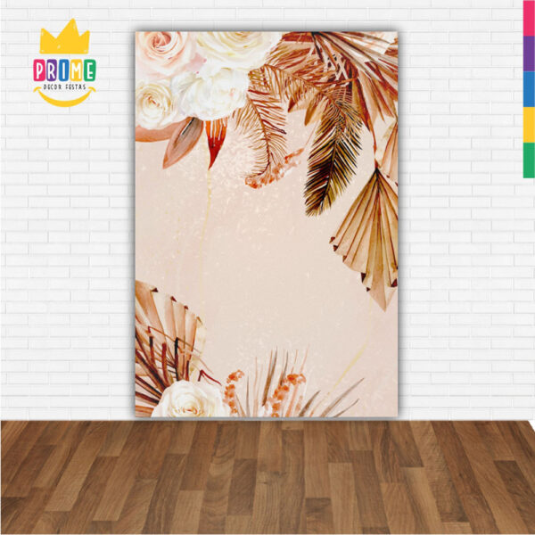 Painel de Festa Retangular 3D Floral Casadinho 1,50m x 2,20 - Image 2