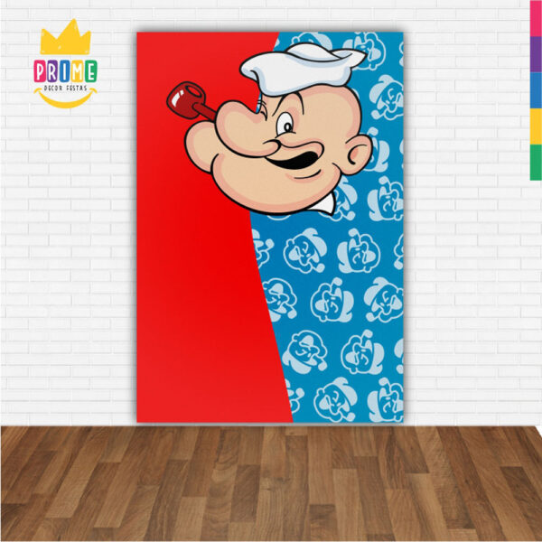 Painel de Festa Retangular 3D Popeye Casadinho 1,50m x 2,20 - Image 2