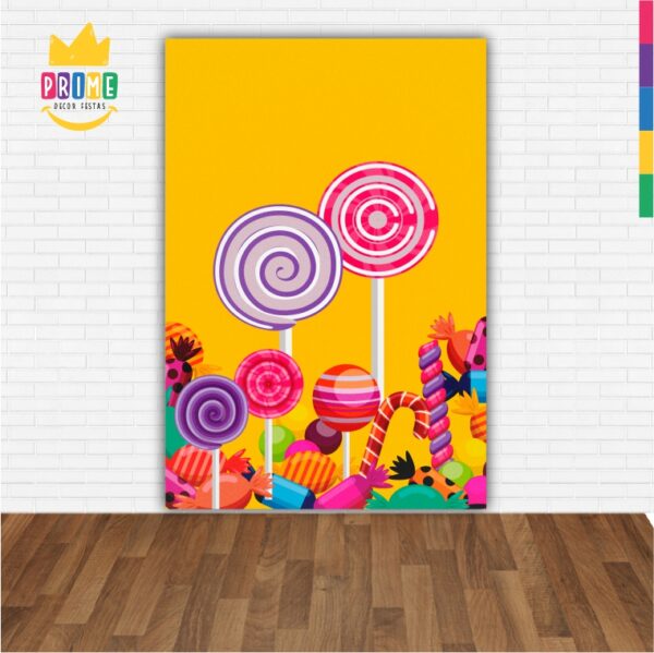 Painel de Festa Retangular 3D Doces Casadinho 1,50m x 2,20 - Image 2