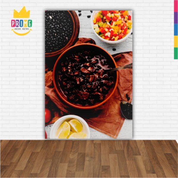Painel de Festa Retangular 3D Feijoada Casadinho 1,50m x 2,20 - Image 2
