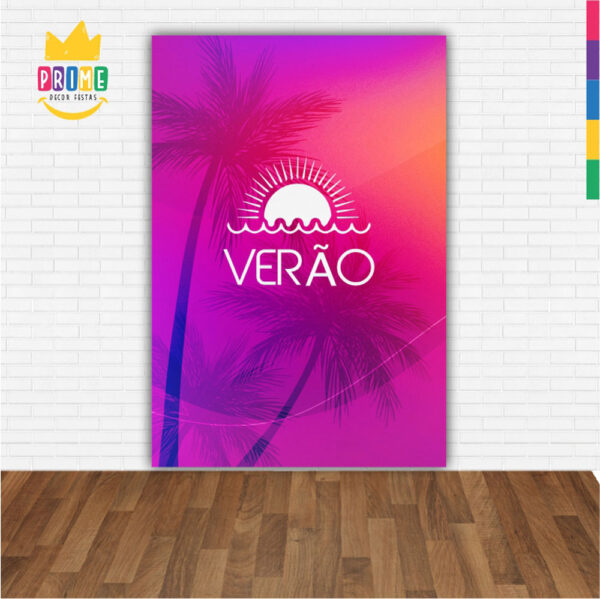 Painel de Festa Retangular 3D Tardezinha Casadinho 1,50m x 2,20 - Image 2