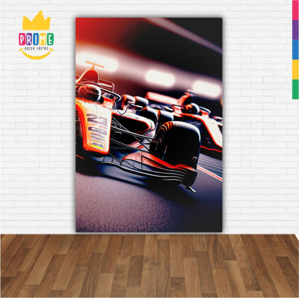 Painel de Festa Retangular 3D Formula 1 Casadinho 1,50m x 2,20 - Image 2