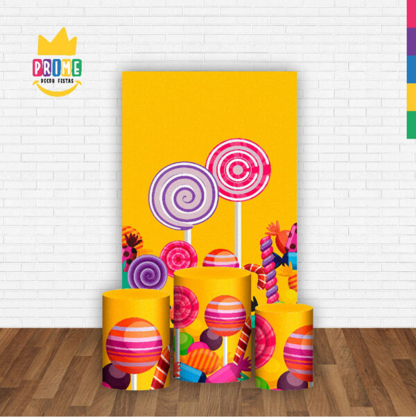 Kit Casado Doces Trio Capa Cilindro Retangular Tecido - Image 2