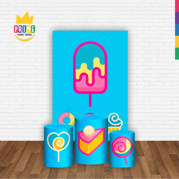 Kit Casado Doces Trio Capa Cilindro Retangular Tecido - Image 2