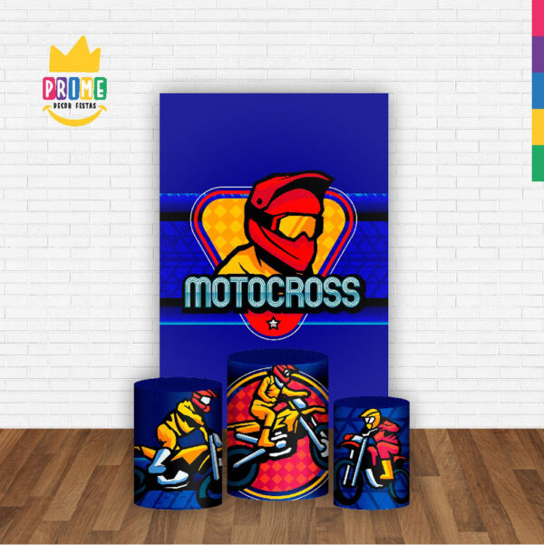 Kit Casado Motocross Trio Capa Cilindro Retangular Tecido - Image 2