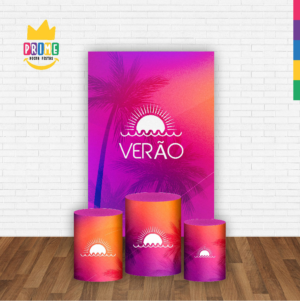 Kit Casado Tardezinha Trio Capa Cilindro Retangular Tecido - Imagem 2