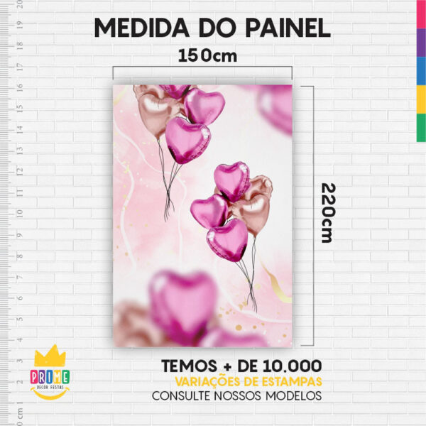 Kit Casado Feliz Aniversario Diva Painel Redondo Trio Capas Cilindro Retangular Vertical Em Tecido - Image 6