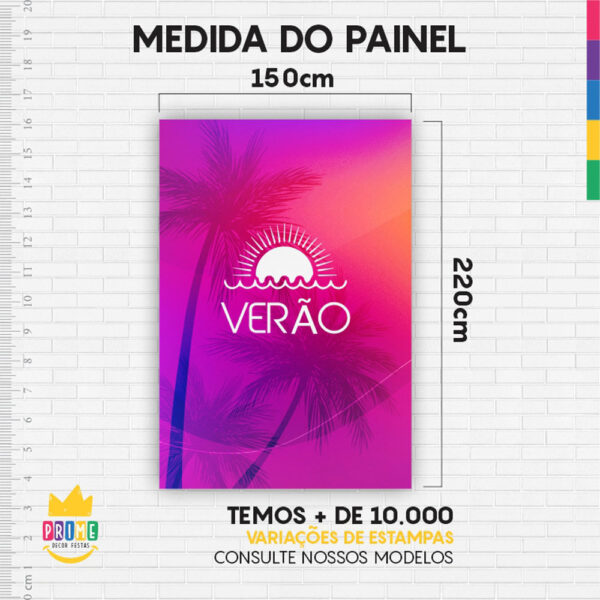 Painel de Festa Retangular 3D Tardezinha Casadinho 1,50m x 2,20 - Image 4