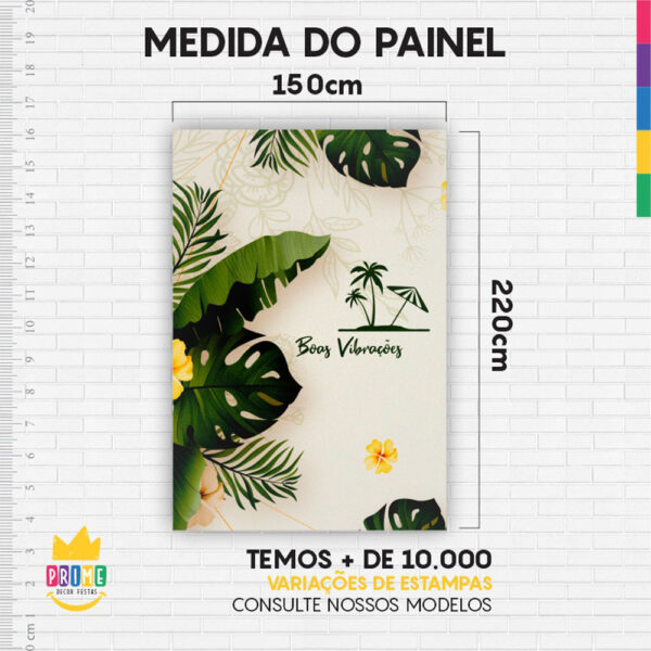 Painel de Festa Retangular 3D Tropical Casadinho 1,50m x 2,20 - Image 4