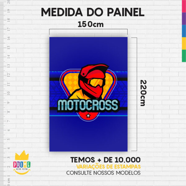 Kit Casado Motocross Painel Redondo Trio Capas Cilindro Retangular Vertical Em Tecido - Image 6