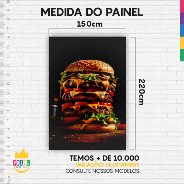 Kit Casado Hamburguer Painel Redondo Trio Capas Cilindro Retangular Vertical Em Tecido - Image 6