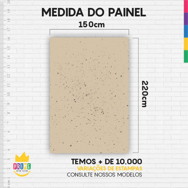 Painel de Festa Retangular 3D Rock Roll 3 Casadinho 1,50m x 2,20 - Image 4