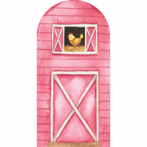 Painel De Festa Romano Decorativo Fazendinha Rosa