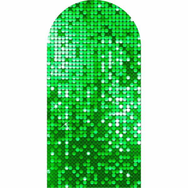Painel De Festa Romano Decorativo Euphoria Paetê Verde