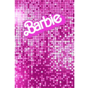 Painel Festa Barbie 3D Lateral para Casadinho 1,50m x 2,20m