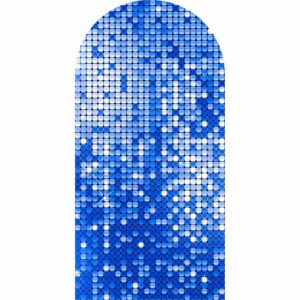 Painel De Festa Romano Decorativo Euphoria Paetê Azul