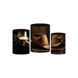 Trio Capa Cilindro Cowboy 3D Em Tecido Com Elástico