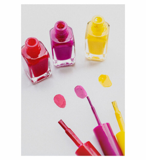 Painel de Festa Retangular 3D Unhas Manicure Casadinho 1,50m x 2,20