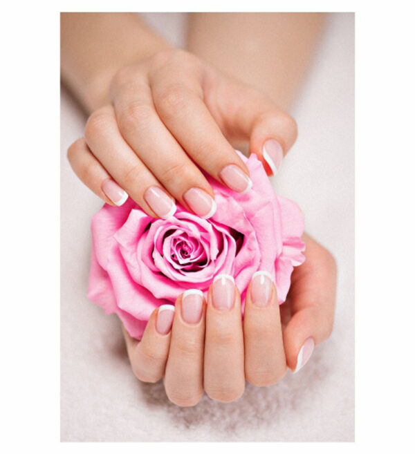 Painel de Festa Retangular 3D Unhas Manicure Casadinho 1,50m x 2,20