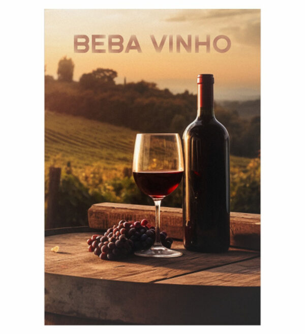 Painel de Festa Retangular 3D Vinho Casadinho 1,50m x 2,20