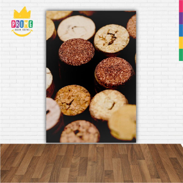 Painel de Festa Retangular 3D Vinho Casadinho 1,50m x 2,20 - Image 2