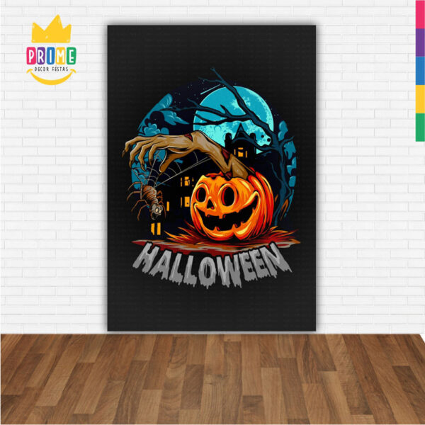 Painel de Festa Retangular 3D Halloween Casadinho 1,50m x 2,20 - Image 2