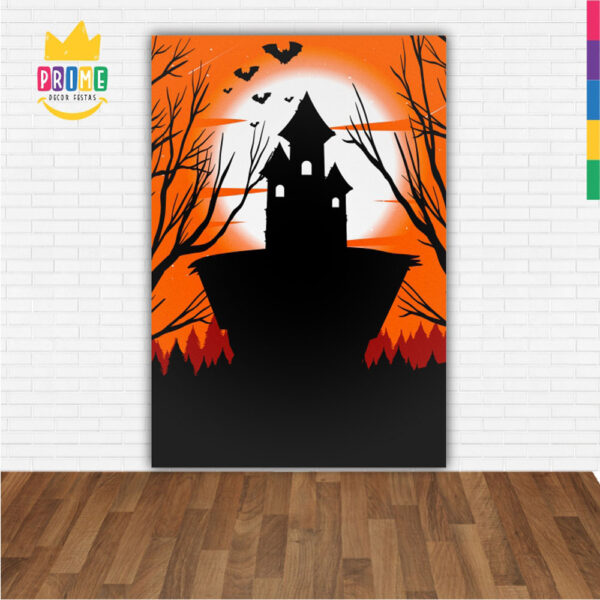 Painel de Festa Retangular 3D Halloween Casadinho 1,50m x 2,20 - Image 2