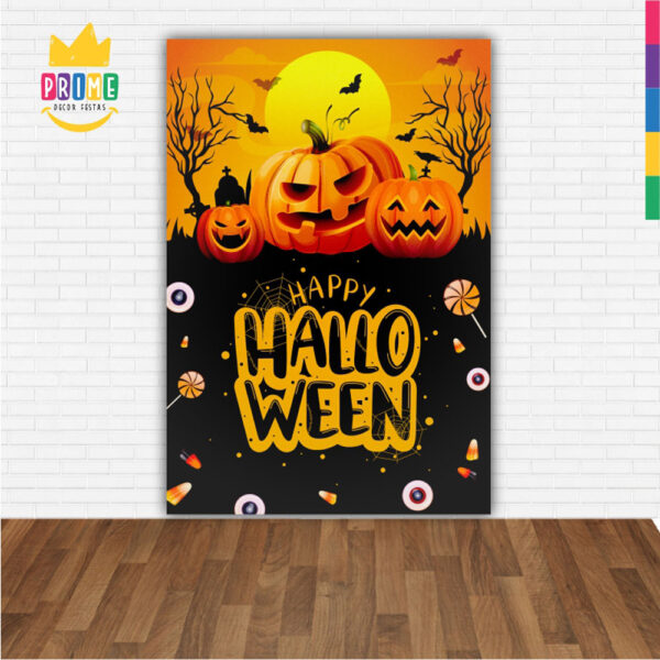 Painel de Festa Retangular 3D Halloween Casadinho 1,50m x 2,20 - Image 2