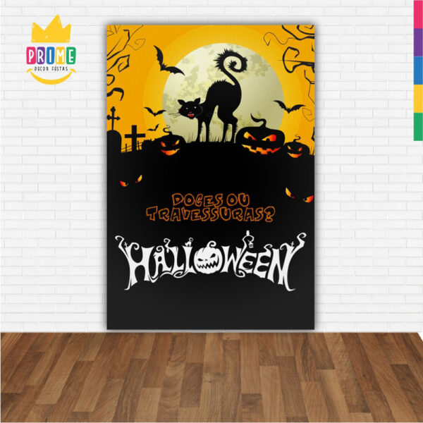 Painel de Festa Retangular 3D Halloween Casadinho 1,50m x 2,20 - Image 2